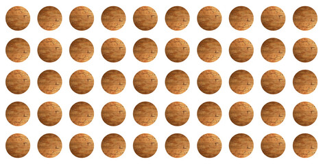 Circular patterns, modern art mixed with antiquity. Wood floor element, repetitions. Sustainability, minimalism, futurism. Image manipulation. PNG