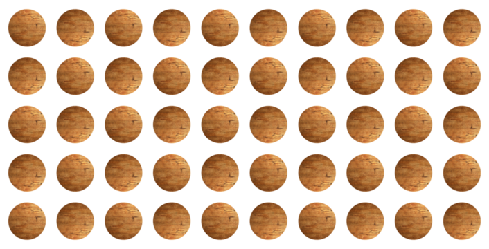 Circular patterns, modern art mixed with antiquity. Wood floor element, repetitions. Sustainability, minimalism, futurism. Image manipulation. PNG