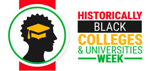 National Historically Black Colleges and Universities Week background, banner, card or poster design template is observed every year during September, to raise awareness about the mission. Vector