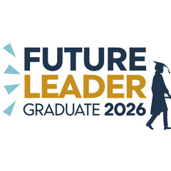 Future leader graduate walking with diploma graduation