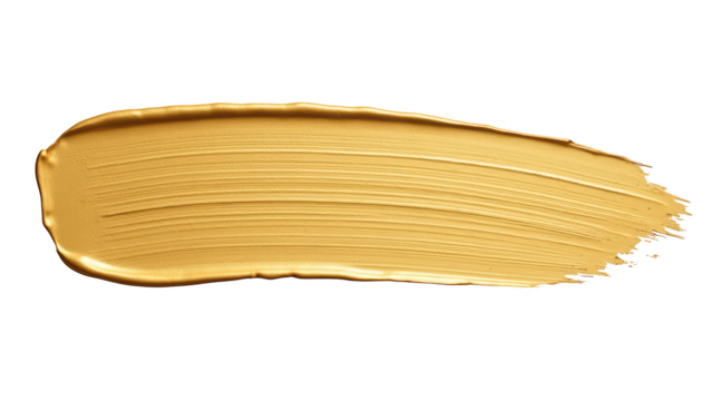 Golden paint stroke vibrant color artistic texture smooth finish creative background abstract design paint application artistic expression