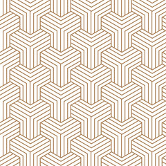 Vector art of geometric pattern with gold lines on transparent background
