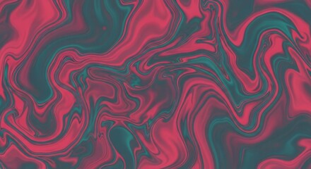 Obraz premium Abstract Swirling Pink and Green Marbled Pattern for Artistic and Creative Design