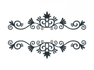 Decorative floral split frame...