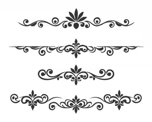 Naklejka premium Elegant Flourish Ornaments.eps