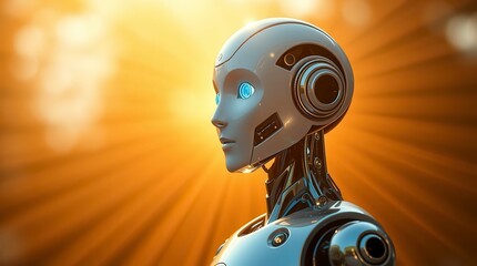 Futuristic Android Portrait