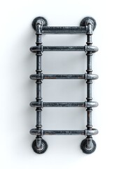 Industrial pipe wall rack