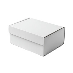 Naklejka premium Minimalist Box: A clean and minimalist photograph of a simple, white box, perfect for various uses.