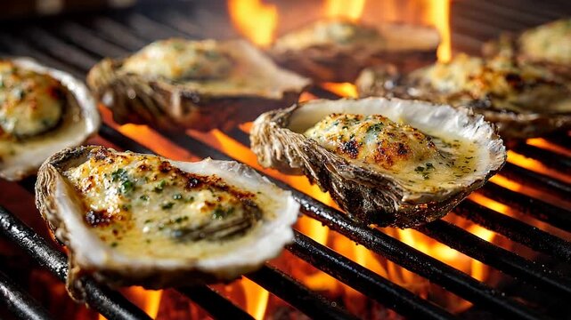 Delicious Chargrilled Oysters with Melted Toppings