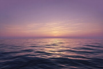 Fototapeta premium Blurry sunset over a calm sea