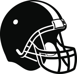 American Football Helmet Silhouette