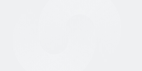 Abstract white glowing geometric lines on gray background. Modern shiny blue circle lines pattern. Futuristic technology concept art.Eps 10