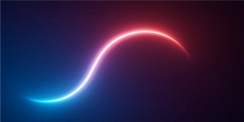 Abstract blue light background with glowing lines and dynamic design elements