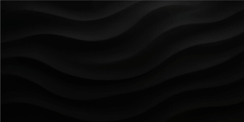 Black satin and silk fabric background with smooth flowing texture and luxury design