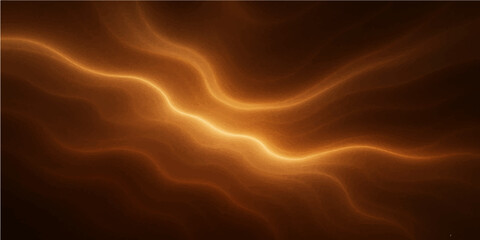 Golden abstract background with flowing waves and silk texture design