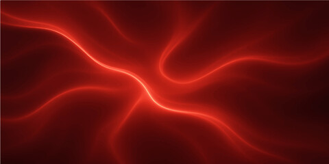 Red silk and satin background with flowing smooth texture and elegant abstract design