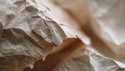 Close-up of crumpled paper texture
