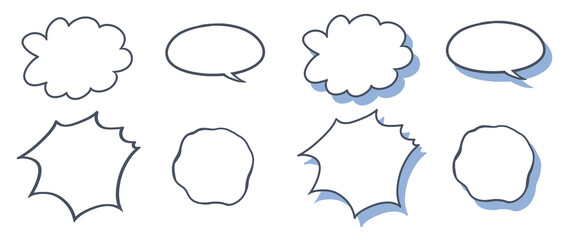Speech Bubble Icon for Comic, Chat, and Pop Art Design