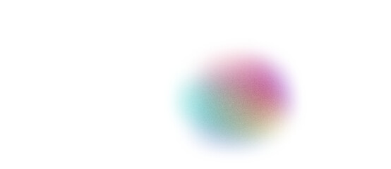 Transparent multicolor gradient grainy noise texture effect banner background