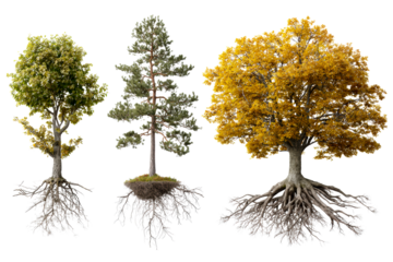 Tree varieties with transparent roots