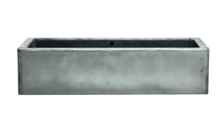 Modern concrete planter bowl adds sophisticated urban style to any indoor or outdoor living space