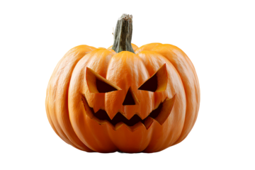 Halloween pumpkin with spooky face design