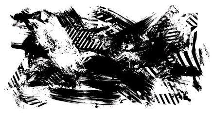 Obraz premium Abstract Brush Strokes Vector