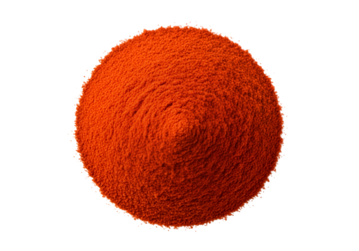 Close-up of a vibrant orange bacterial or microbial colony under the microscope