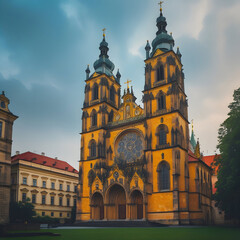 Fototapeta premium St Vitus cathedral in Prague