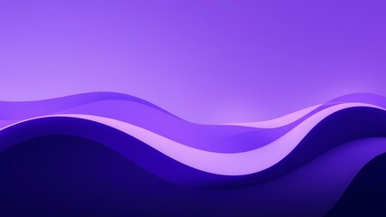 Fototapeta premium Illustration of abstract purple waves flow smoothly across the background, creating a soft, layered effect