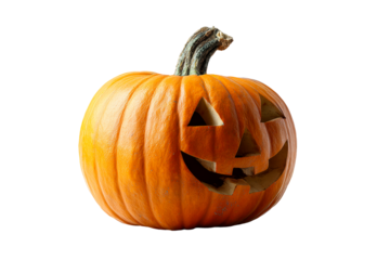 Jack o lantern with a smiling face for Halloween
