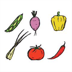 illustration of vegetables for World Vegetable Day