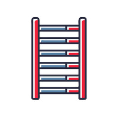 Agility Training Ladder Icon for Fitness and Sports Practice