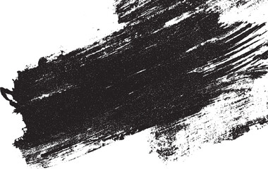 Abstract black brush strokes on white background design texture. Vector grunge brush strokes texture Vector scratches rough white background brush strokes