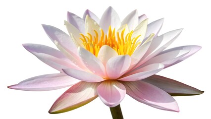 pink water lily isolated