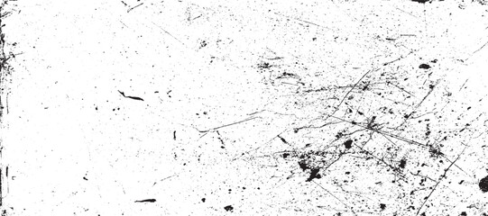 . Abstract surface dust and rough dirty wall background concept. Worn, torn, weathered effect. Vector illustration old black grunge texture with dust overlay on white background suitable for retro	