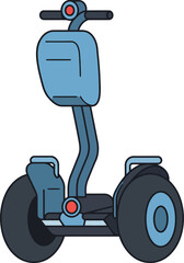 Blue self balancing scooter