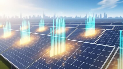 Green Sustainable Finance Initiatives. Sustainable finance initiatives drive solar panel energy growth using innovative technology and clean power - Powered by Adobe