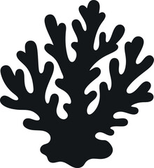 Black coral silhouette