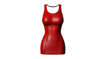 PNG an image of a woman in a red dress on a transparent background