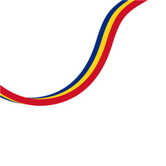 Romania Flag Ribbon Decoration