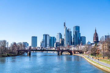 Skyline, Frankfurt am Main, Hessen, Deutschland 