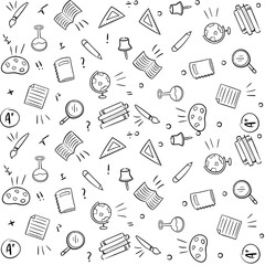 seamless pattern with musical notes