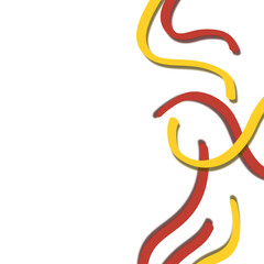 abstract background with red lines and yellow line