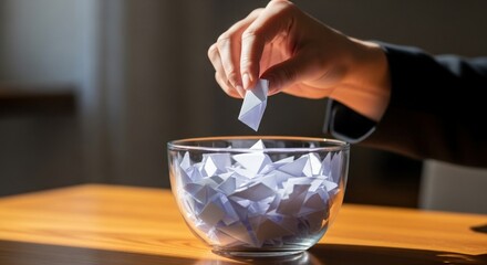 Lottery Draw Hand Pick Random Selection Contest Raffle.