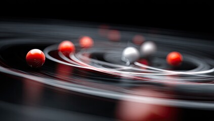 Abstract representation of atomic structure