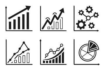 Collection of business growth and financial performance charts and graphs