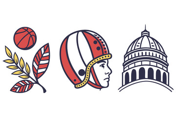 set of vector icons for design