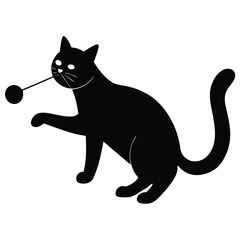 “Elegant White Cat on Clean White Background”