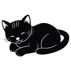 “Elegant White Cat on Clean White Background”